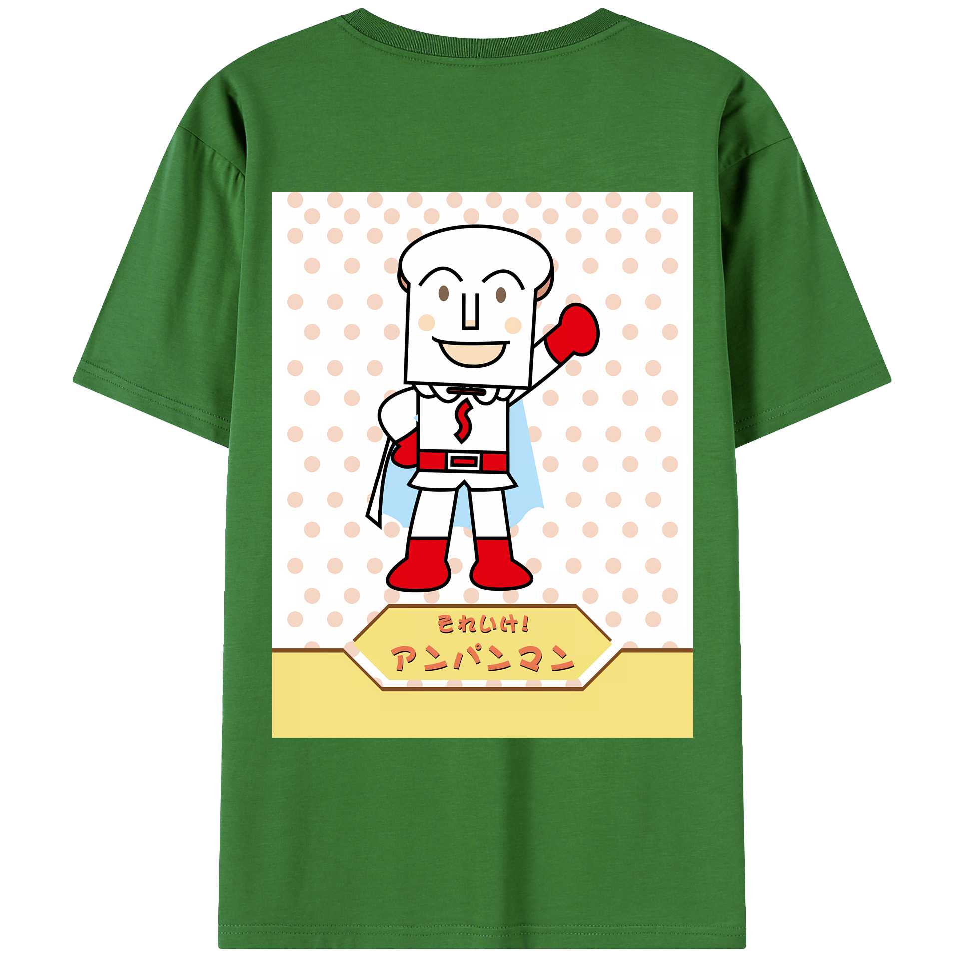 （画像用） アンパンマン Anpanman レディース半袖Tシャツ(バックプリント)